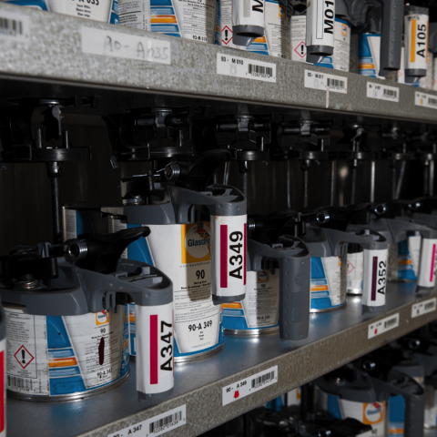 We now spray Glasurit 90 line