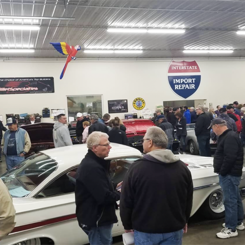 2018 Garage shop tour stopped by Eddies Rod and Custom