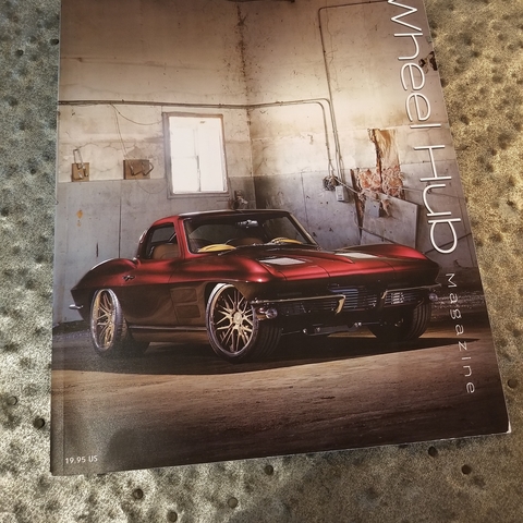 wheel hub cover magazine of split second corvette