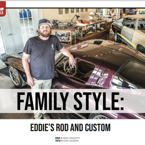 front page of eddies rod and custom article for good guys magazine