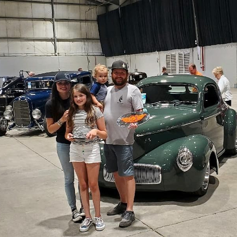 Eddie Accepting Award at NSRA, Top 5 NSRA